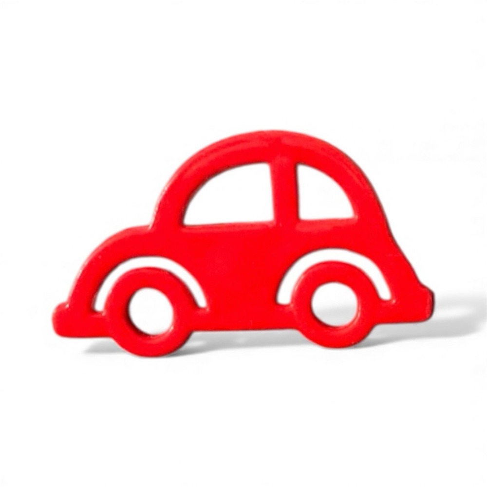 Red Car Lapel Pin VW Volkswagen Beetle Bug Style Cartoon Accessory